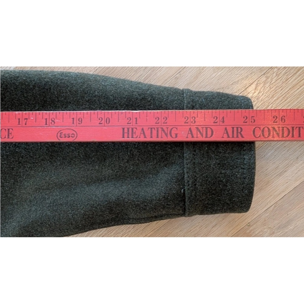 RARE Filson Greenwood Green Wool Cruiser Jacket Medium Moleskin Lined Coat USA - Picture 13 of 16